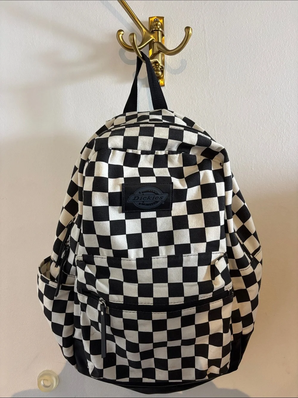 Dickies Black and White Checker Backpack